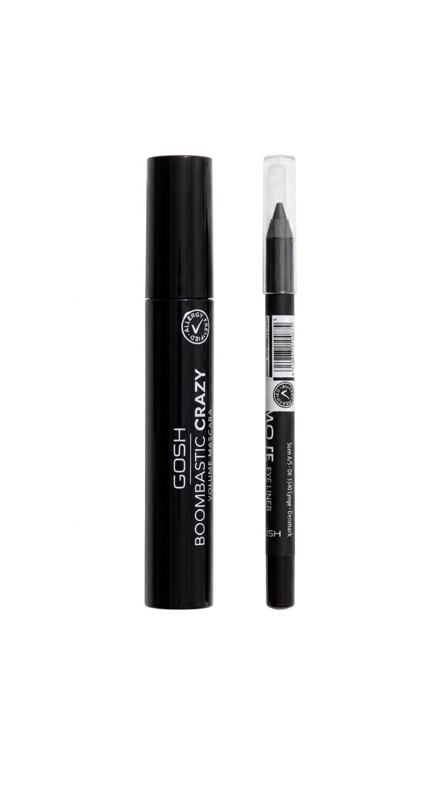 GOSH BOOMBASTIC CRAZY VOLUME MASCARA & MATTE EYE LINER گوش عرض مسكارا + كحل للعيون